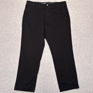 Lee Extreme Comfort Pants Men's 36x28* Black Relaxed Fit Stretch Chino Golf